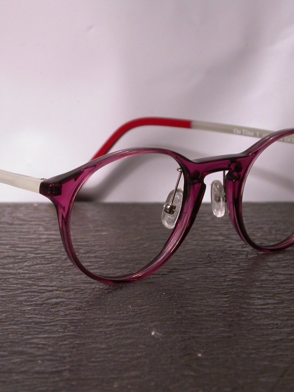 WOOW On time Purple Clear Red Designer Eyeglasses Frames Made in Italy
